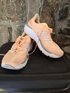 New Balance Women's Peach-Orange Athletic Running Shoes